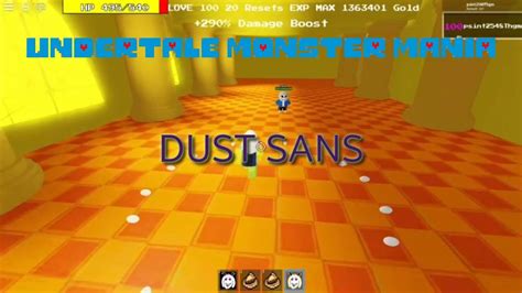 Undertale Monster Mania Dust Sans Youtube