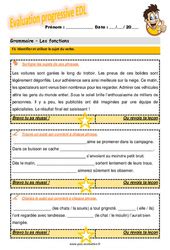 Evaluation Progressive Par Comp Tences Grammaire Tude De La Langue