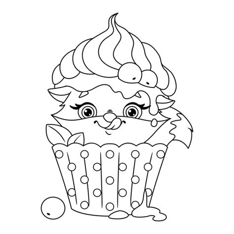 Cupcakes Ausmalbilder Kostenlos Cupcake 5 Gratis Malvorlage In