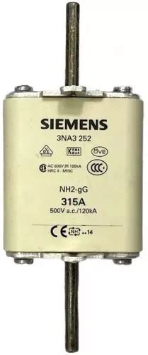 Fusível Nh2 315a 500v 3na3252 Siemens Frete grátis