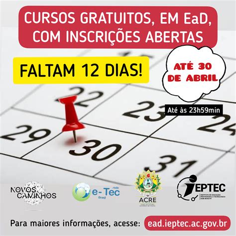 Moodle Ieptec Cursos Fic S Inscri Es At Dia De Abril