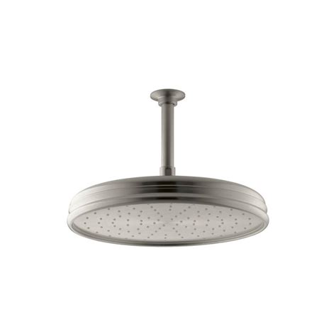 Kohler 1 Spray Single Function 12 In Traditional Round Rain Showerhead In Vibrant Brushed