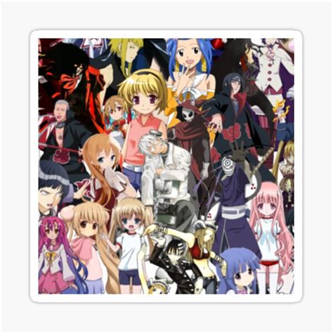 "My Hero Academia Collage Anime Mangas Pattern N2" Sticker for Sale by ...