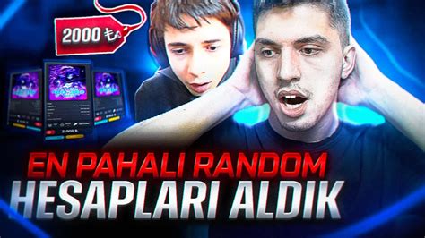 Karde Mle En Pahali Random Hesaplari Aldik Bedava Hesap Youtube