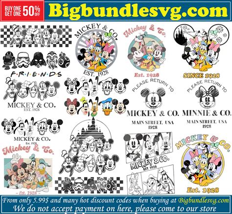 Mega Mickey Friends Bundle Svg Mickey Friends Svg Disn Inspire