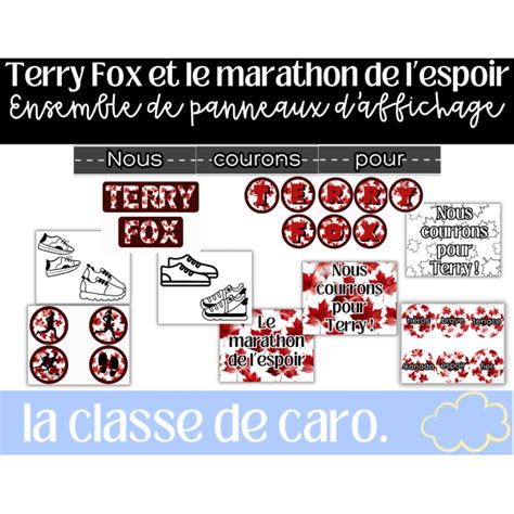 Ensemble Pour Tableau Daffichage Terry Fox