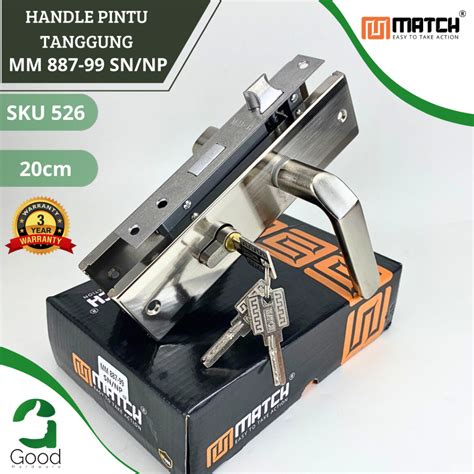 Jual Handle Pintu Rumah Match Gagang Kunci Pintu Ukuran Tanggung 20cm