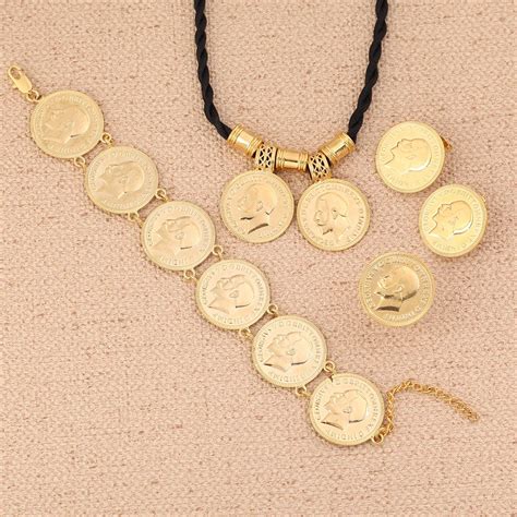 Ethiopian Gold Coin Jewelry Ensembles De Pi Ces De Monnaie Thiopienne