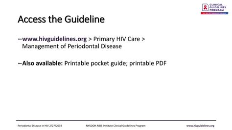 PPT Management Of Periodontal Disease In Patients With HIV