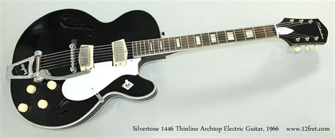 1966 Silvertone 1446 Thinline Archtop Electric Guitar | www.12fret.com