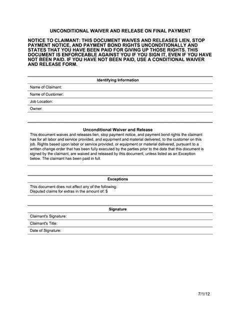 Waiver Releases Fill Out Sign Online DocHub