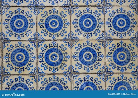 Detalle De Algunos Azulejos Portugueses Típicos Imagen de archivo