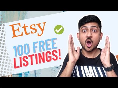 100 Free Etsy Listings Etsy Free Listings Promo Code Save 20 YouTube