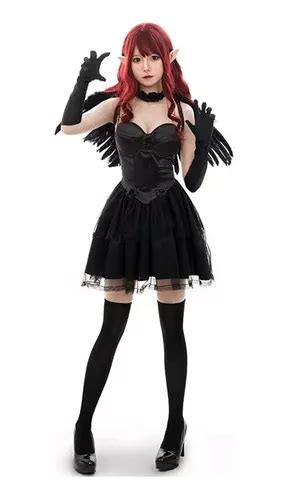 Disfraz Femenino De Fallen Dark Angel Lucifer Para Mujer Meses Sin