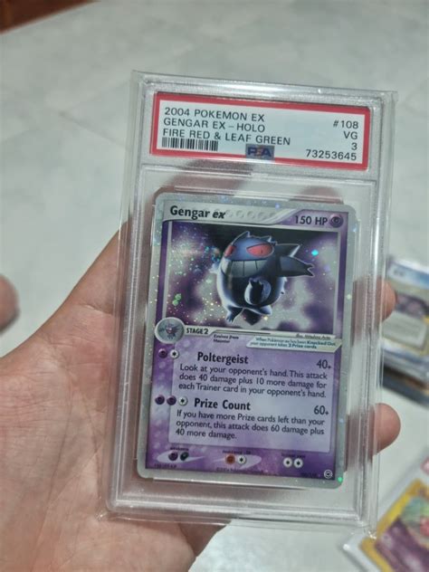 Gengar Ex Vintage Holo Slab Vintage Pokemon Shadow Ball Fire Red