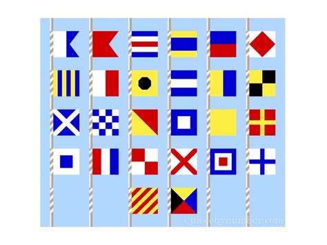 Nautical Alphabet Flags Paper Piece Quilt Block Pattern PDF, 3 & 6 Inch ...