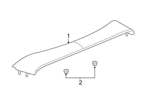 Diagram Trunk Lid Spoiler For Your Chevrolet Impala