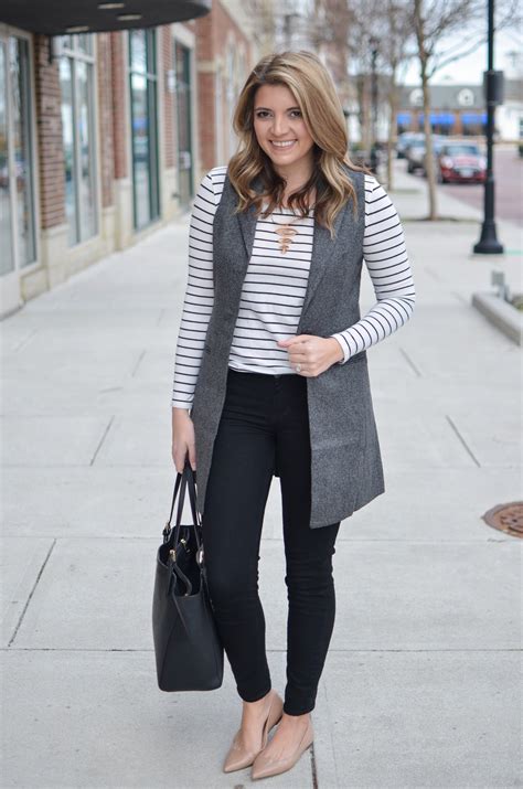 Long Gray Vest Outfit How To Wear A Long Vest By Lauren M