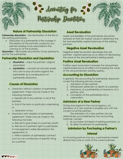 Review Notes 4 Acctg Hakikat Geografi Accounting For Partnership