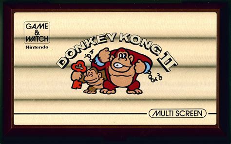 Game And Watch Multi Screen Donkey Kong Ii 1983 Dedicated Handheld Box