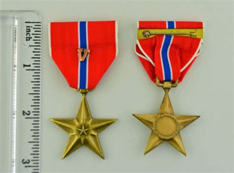 Bronze Star Medal Bs With Valor V Vietnam War To Date Full Size