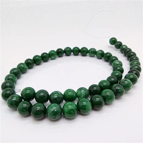 Natural Stone Loose Beads Jewelry Diy Jasper Green Gemstone Beads