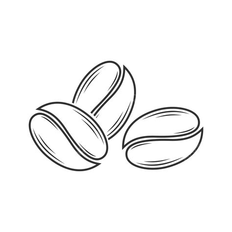 Coffee Bean Icon Vector Coffee Drawing Bean Drawing Coffee Sketch