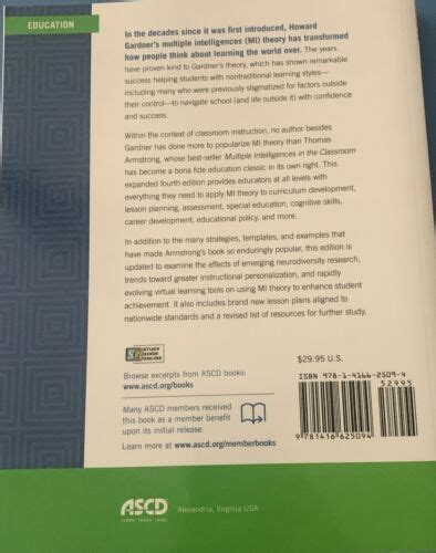 Multiple Intelligences In The Classroom By Thomas Armstrong 2017
