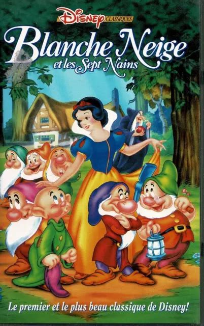 Cassette Video Vhs Blanche Neige Et Les Sept Nains De Walt Disney Vhs