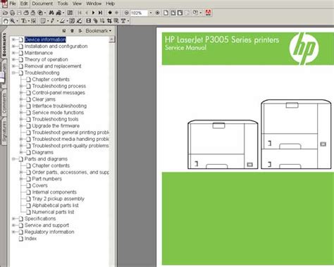 Hp Laserjet P3005 Printers Service Manual Parts And Diagrams Service Manuals Download Service