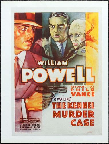 The Kennel Murder Case 1933 Film Movie Poster Page William Powell