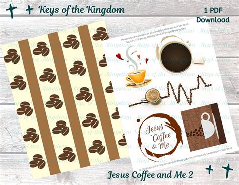 Bible Journaling Printable Jesus Coffee & Me 2 Easy to - Etsy