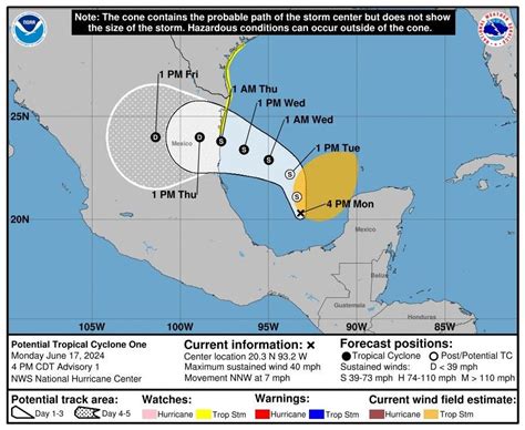 Se forma primer ciclón tropical de la temporada 2024