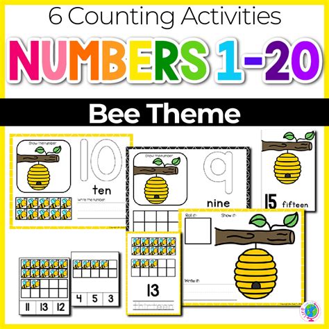1 20 Counting Activities Beehive Life Over Cs Club