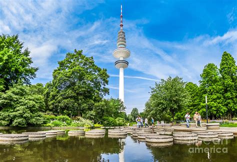 beautiful planten um blomen park  famous heinrich hertz turm
