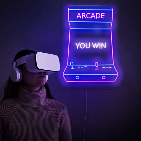 Arcade Neon Sign | Retro LED Wall Art | The Art Neon