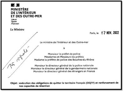 Circulaire Sur Lex Cution Des Obligations De Quitter Le Territoire L