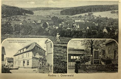 Historische Ansichten Rodau Im Odenwald