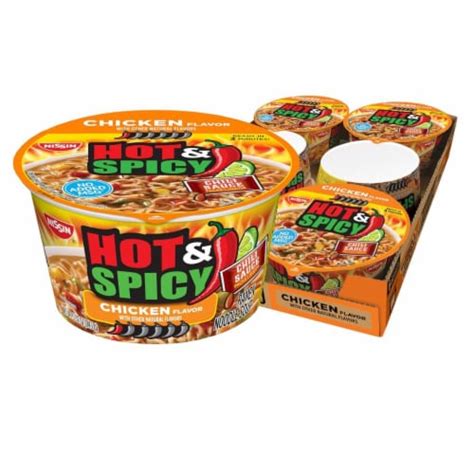 Hot And Spicy Ramen Noodle Soup Chicken 3 32 Ounce Pack Of 6 3 32