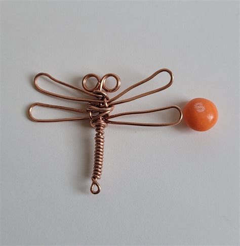 Copper Wire Dragonfly Etsy