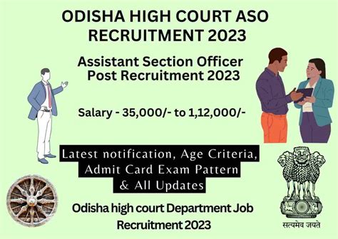 Odisha High Court Aso Recruitment Apply Online Syllabus