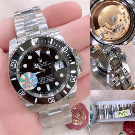 Jual Jam Tangan Rolex Submariner Mesin Swiss Mido Silver Green Hulk