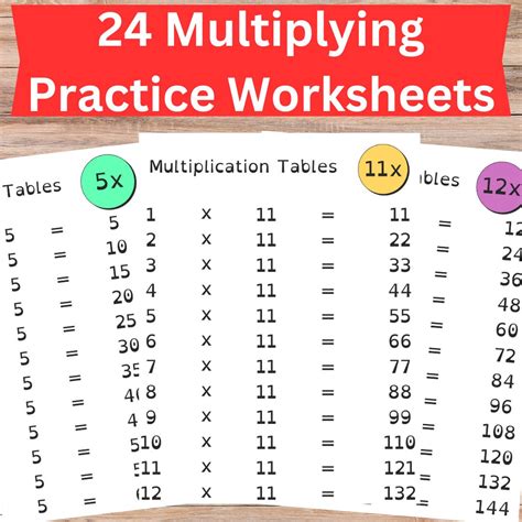 Printable Multiplying Practice Worksheets Numbers St Th Grade