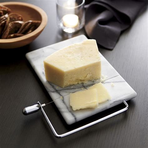 French Kitchen Marble Cheese Board With Slicer Reviews Crate And