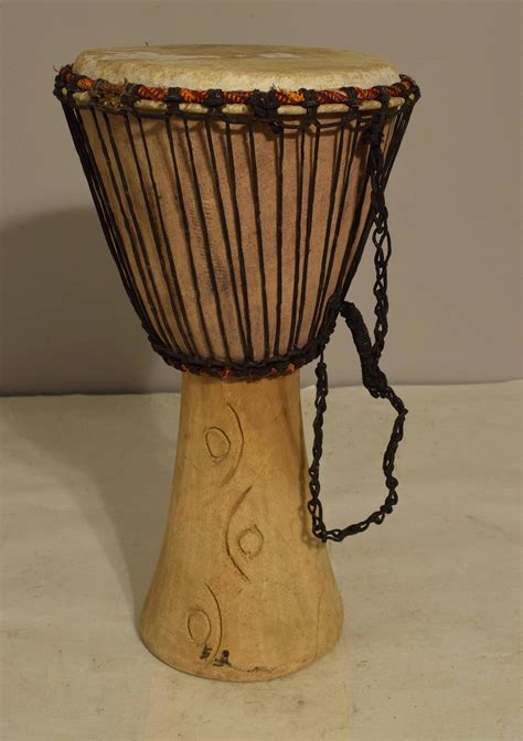 African Drum Djembe Wood West Africa Handmade Musical Vintage Community