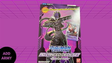 Digimon Card Game Opening The Beelzemon Advanced Deck Set