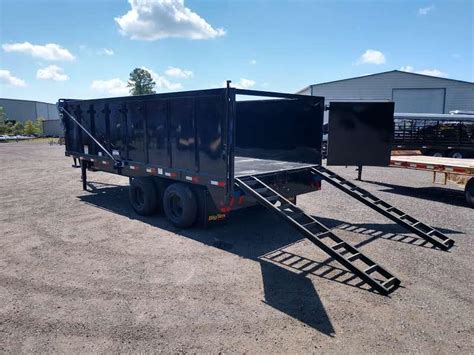 Du Big Tex Dual Tandem Gooseneck Dump Trailer W Roller Arm