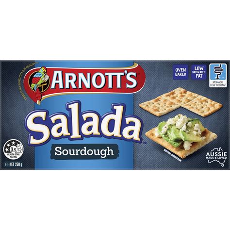 Arnott S Salada Sourdough Crispbread 250g Woolworths