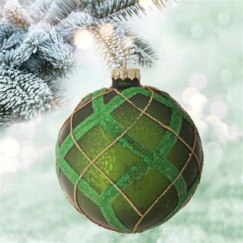 Regency International 4 Merc Glass Stripe Ball Ornament Wayfair