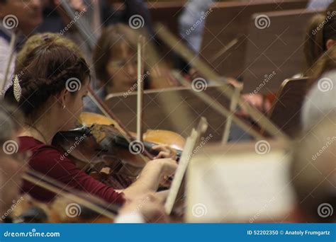 Rehearsal Of An Orchestra Editorial Image Image Of Music 52202350